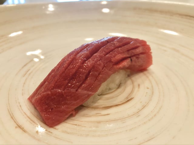 Chu Toro - Mid. Fat Tuna Nigiri.