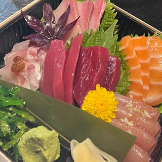 Sashimi Dinner + Miso + Rice