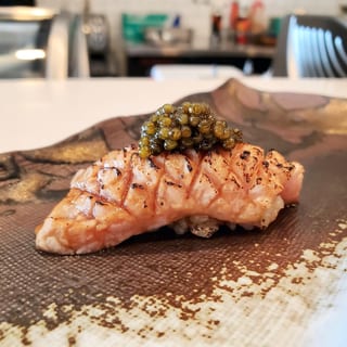 Aburi Otoro Caviars Nigiri