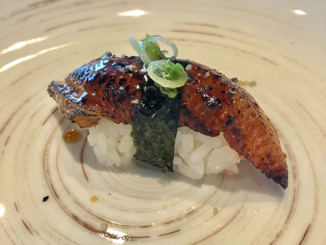 Unagi - BBQ Eel Nigiri.