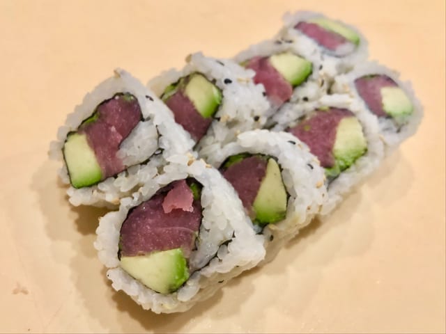 Tuna Avocado Onion Roll.