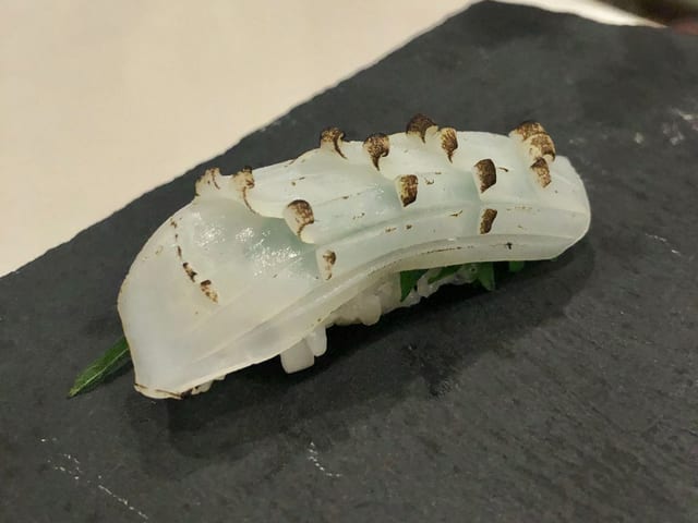 Ika - Squid Nigiri.