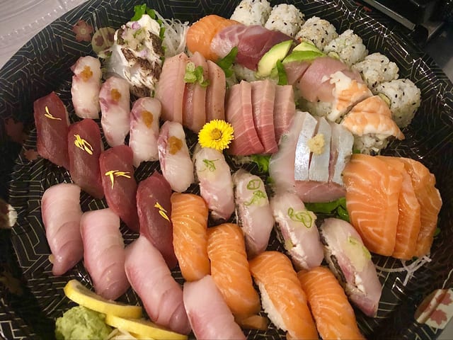 Sushi & Sashimi Platter.