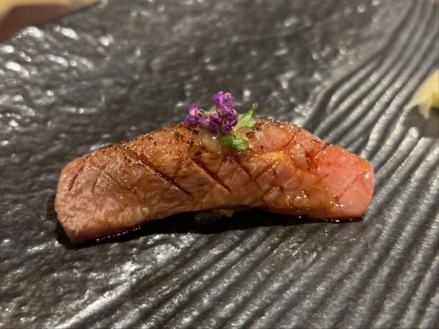 Wagyu Beef Nigiri.